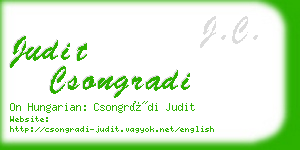 judit csongradi business card